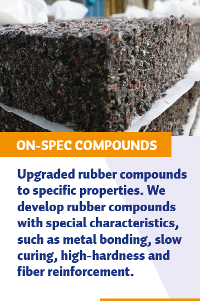 on-spec rubber compounds