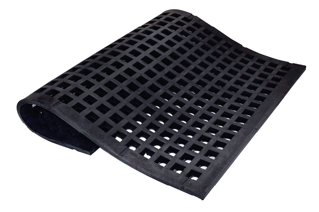 Comfort Grid livestock rubber mat for cows by LRP Matting
